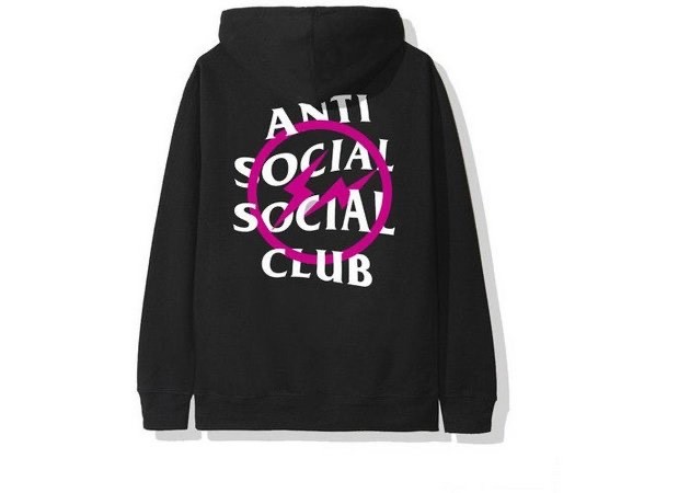 Moda ANTI SOCIAL SOCIAL CLUB - Moletom Fragment Bolt "Black/Pink"