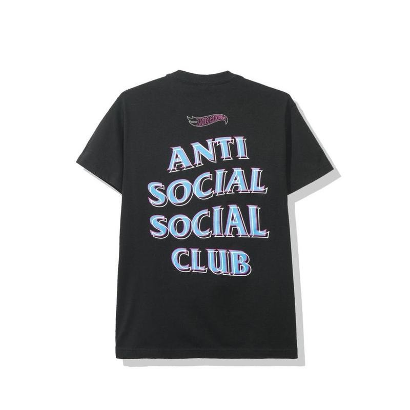 Fashion ANTI SOCIAL SOCIAL CLUB HOT WHEELS TEE - BLACK