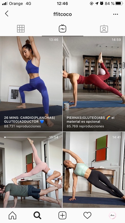 Moda ENTRENAMIENTOS EN CASA CON FFITCOCO