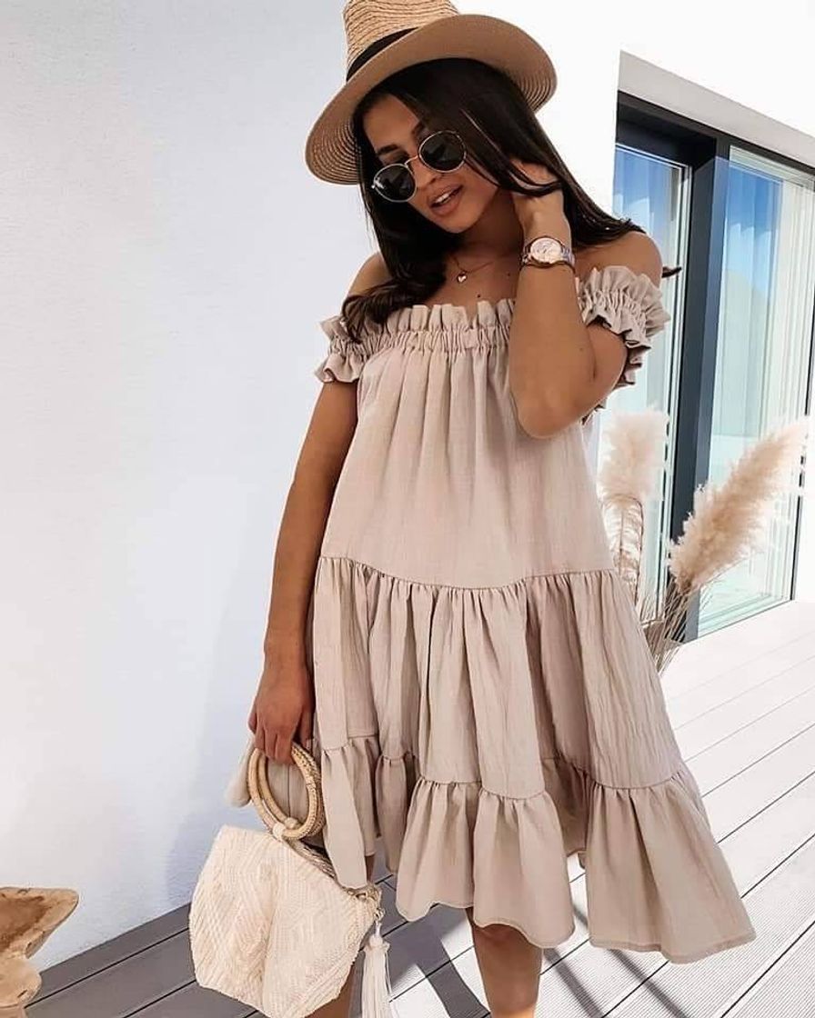 VESTIDO BEGE 