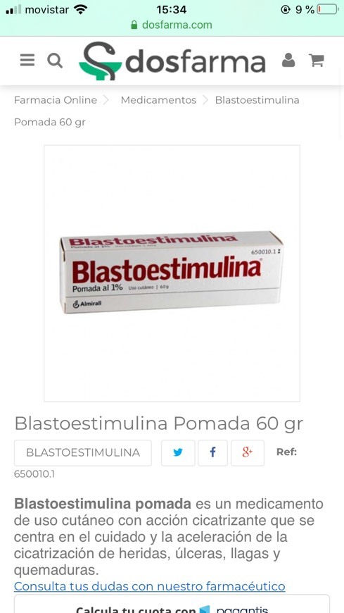 Product Blastoestimulina