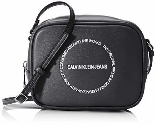 Calvin Klein Sculpted Camera Bag, Bolso con Bandolera para Mujer, Negro