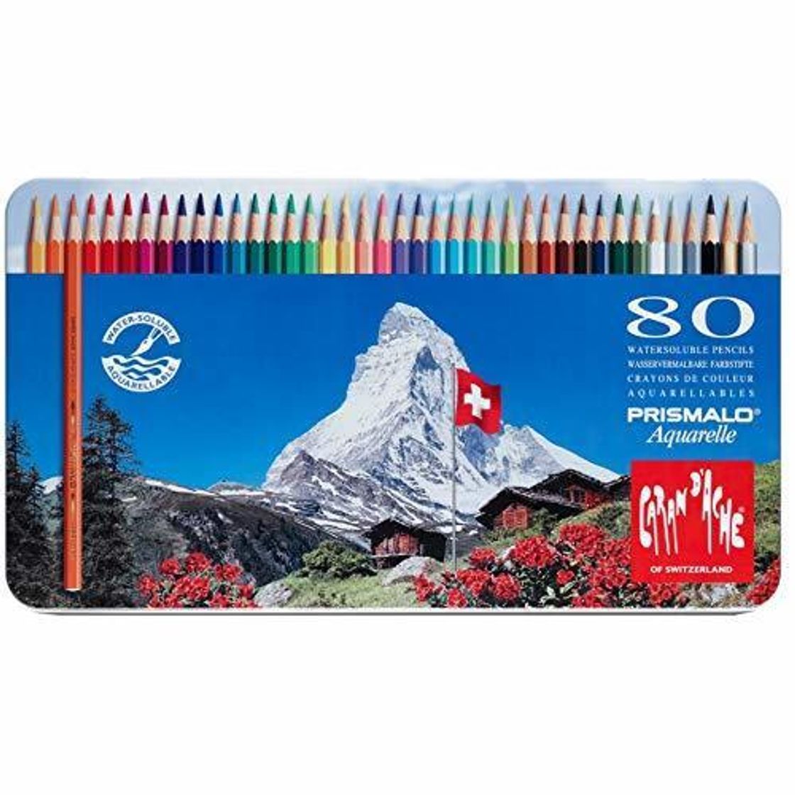 Social Caran D'ache Prismalo Aquarelle - Juego de lápices de color