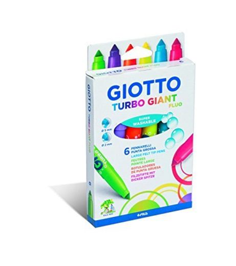 Giotto Flamastry Turbo Giant Fluo 6 sztuk