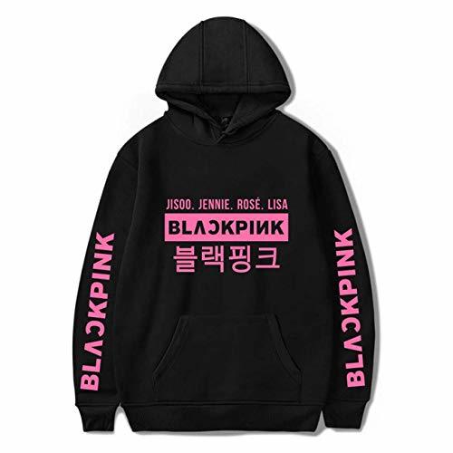 Moda ZIGJOY KPOP Blackpink Unisex Ropa Sudadera con Capucha Suéter Sudadera con Capucha