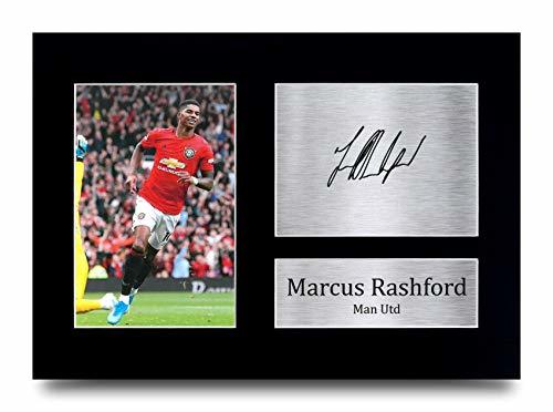 HWC Trading Marcus Rashford A4 Sin Marco Regalo De Visualización De Fotos