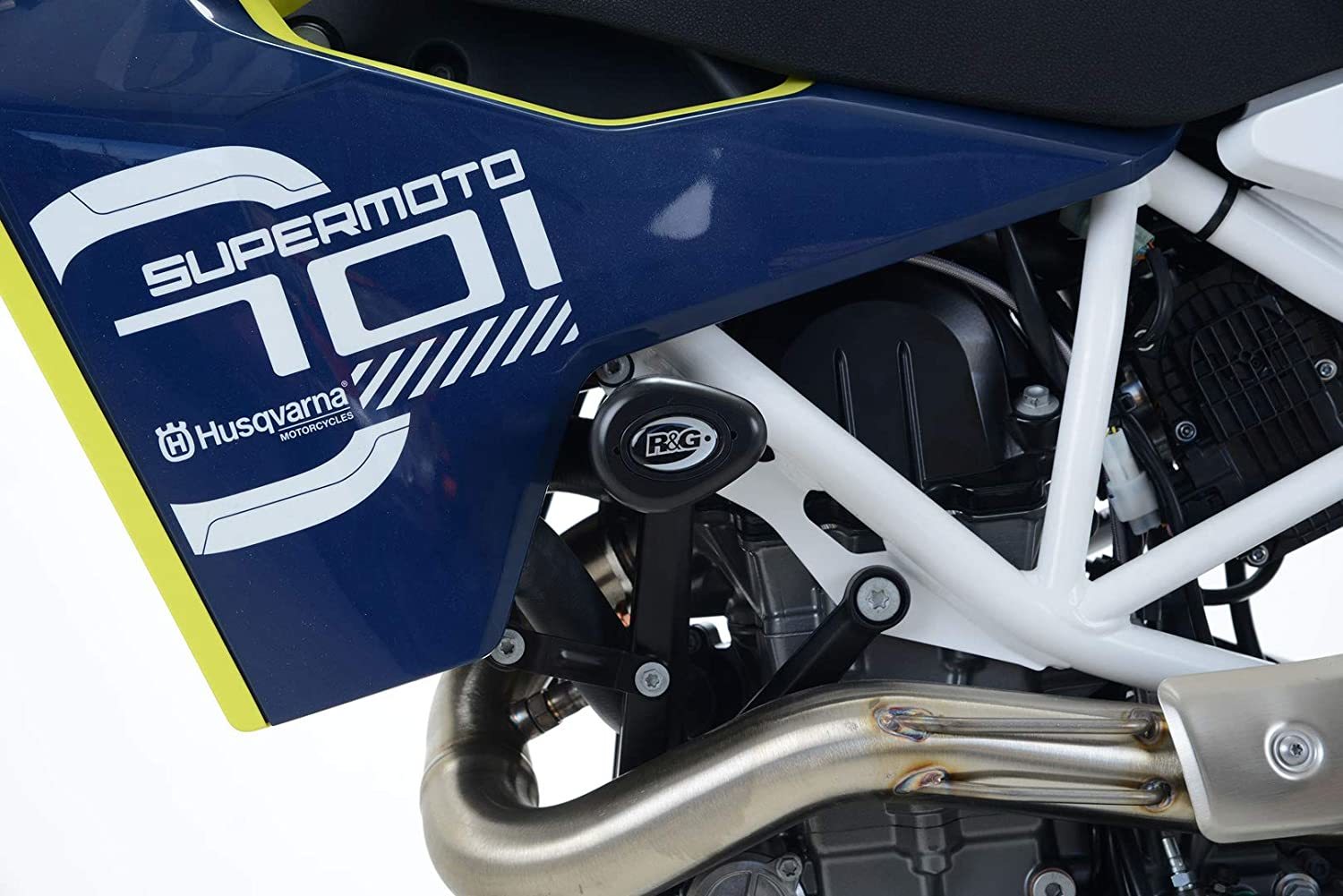 Places Husqvarna 701 Enduro Sm Supermoto 16-17 Protección Del Motor Antiempotramiento Azul