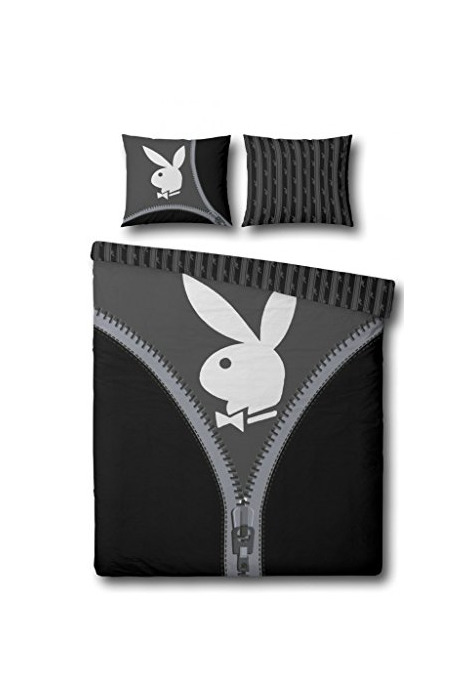 Productos Playboy Zipper - Juego de funda de edredón y funda de almohada,