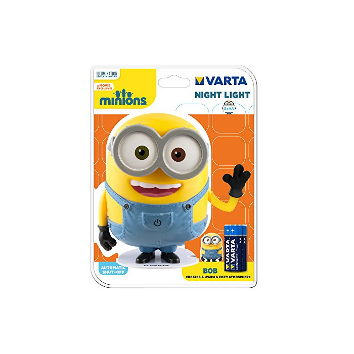 Productos Varta LED Minions Luz de Noche con 3 Pilas AA Incluidas