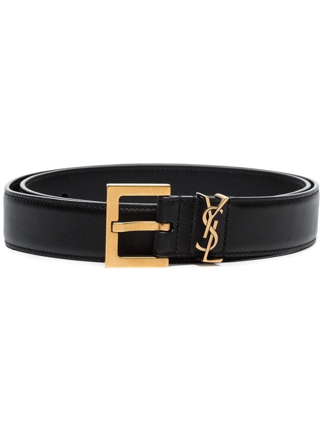 Fashion SAINT LAURENT monogram detail belt