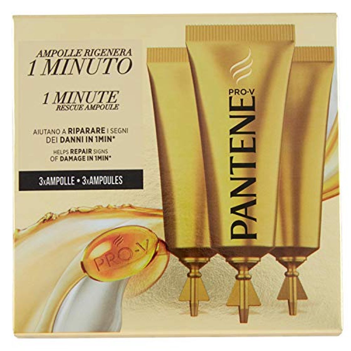 Producto Pantene Ampollas Tratamiento Reparador Intensivo labrador * 3 unidades Productos para el