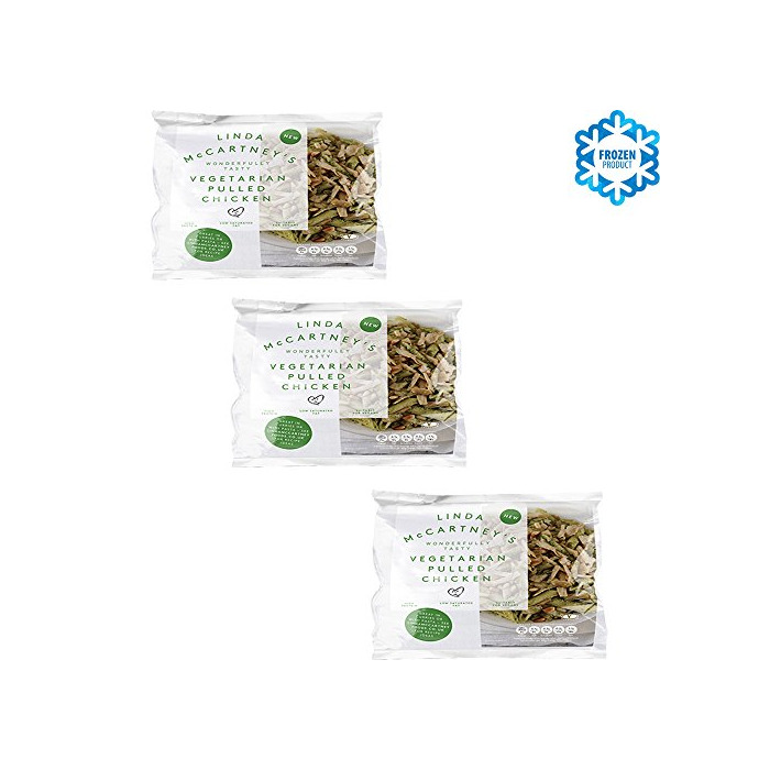 Product LINDA TIRAS DESHILACHADAS SABOR POLLO VEGANO 300GR Pack de 3