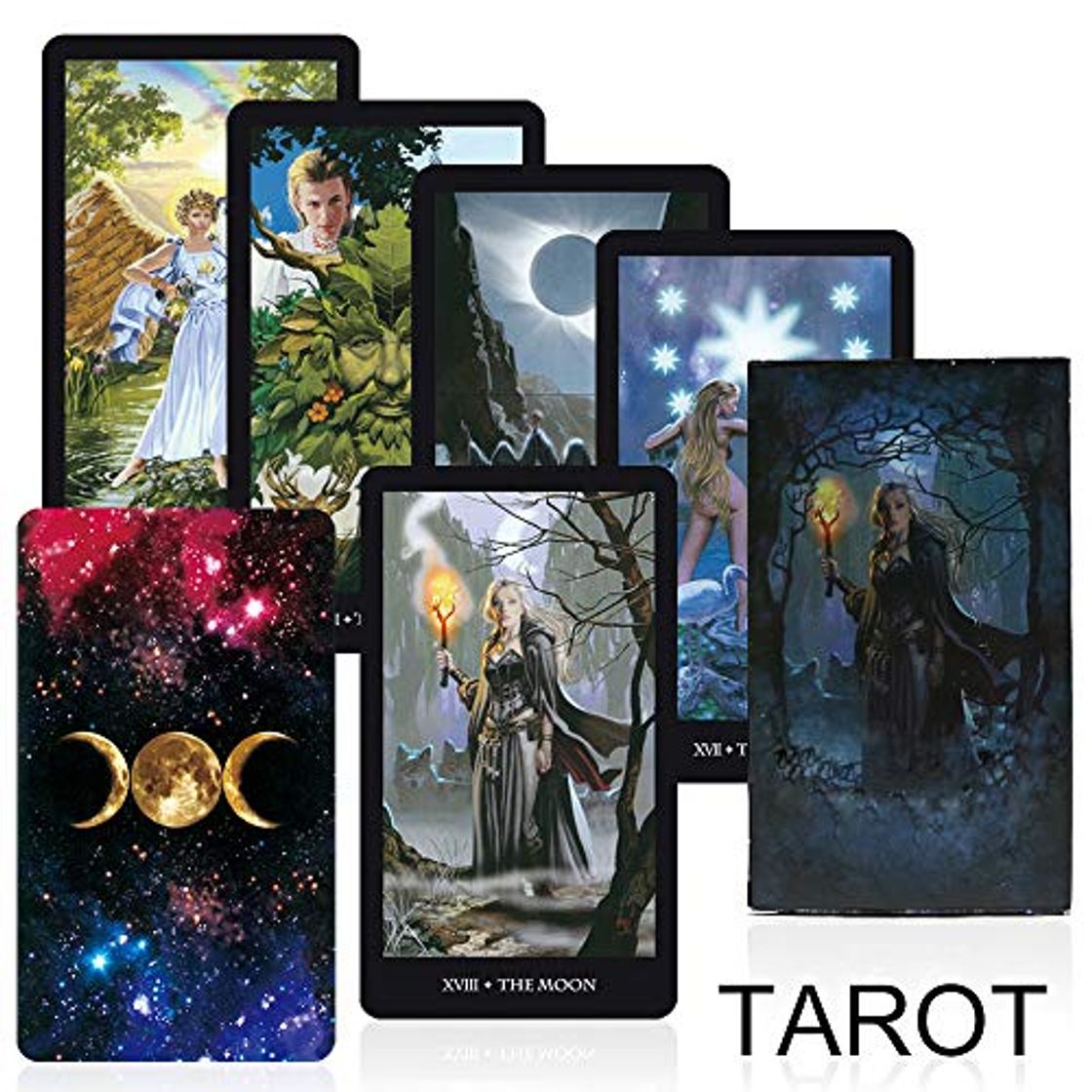 Social Brujas Tarot Tarjetas Cubierta Juego de Mesa Leer el Destino Mythic adivinación Juegos de Cartas