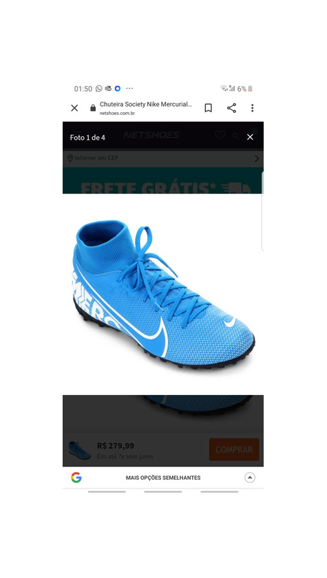Chuteira nike 