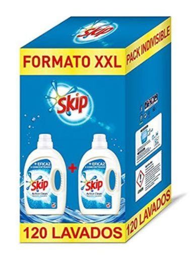 Skip Active Clean Detergente Líquido para Lavadora - Paquete de 2 x