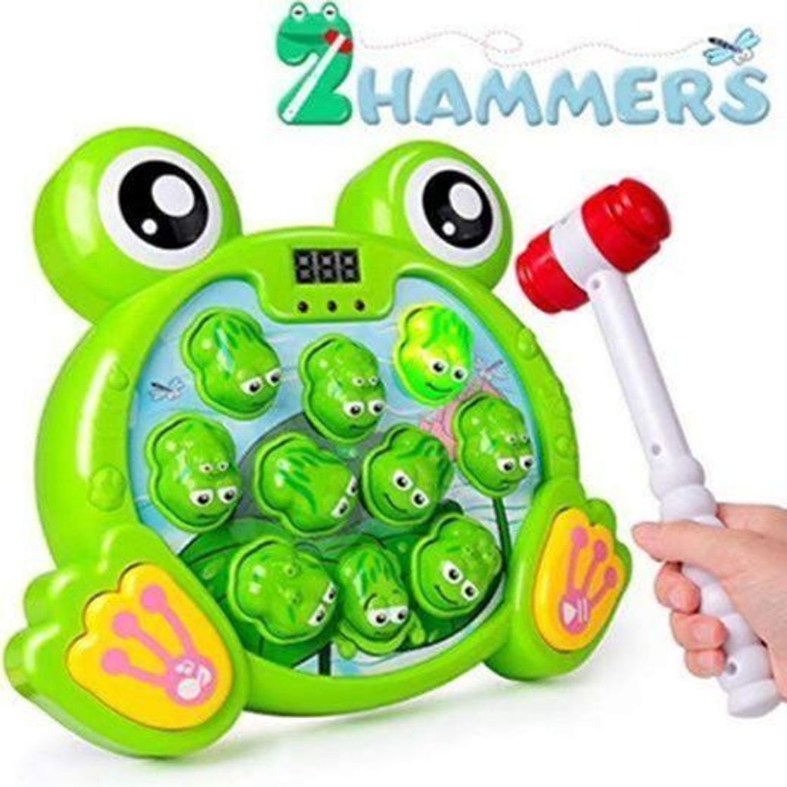 Producto Rolimate Juego Interactivo Whack A Frog Cumpleaños 2 3 4 5 6 7 años Actividades para niños y niñas Juegos Juguete con 2 martillos para niños Bebés Niños pequeños Juguetes de Desarrollo