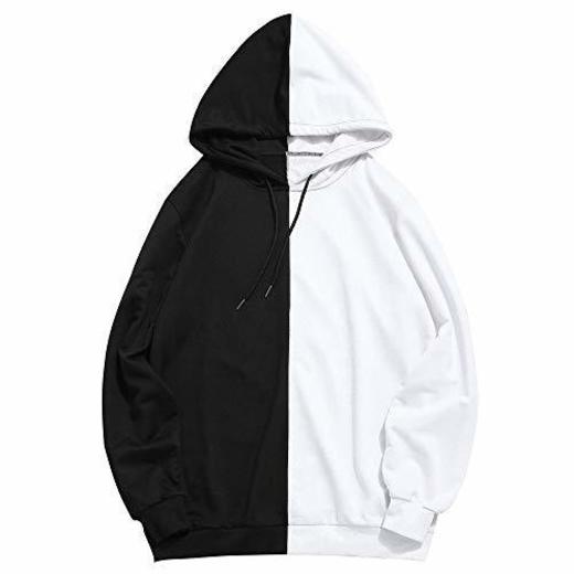 Overdose Sudadera Hombres Patchwork Slim Fit Hoodie OtoñO Moda Outwear Nueva Blusa