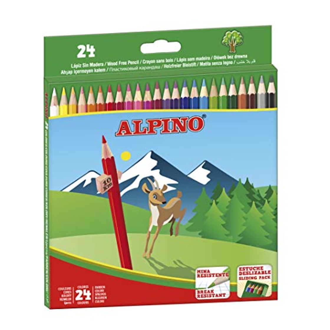 Product Alpino AL010658 - Estuche 24 lápices