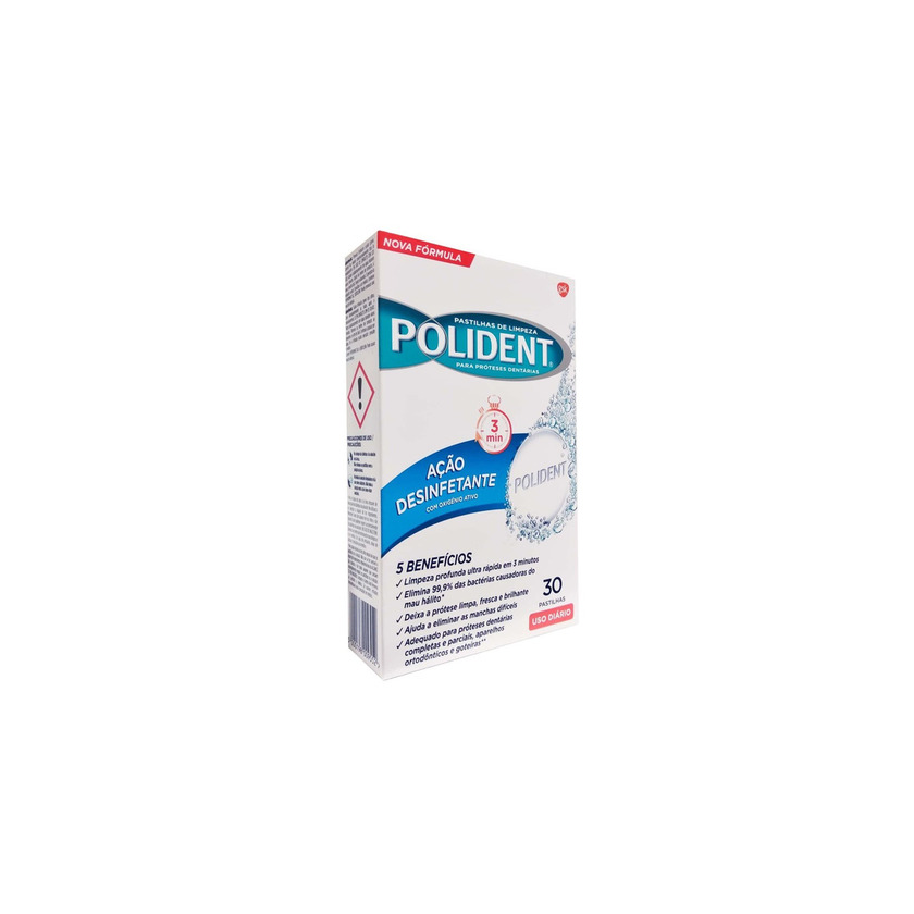 Producto POLIDENT Tabletas Limpiadoras Oxígeno Activo 30 Tabs