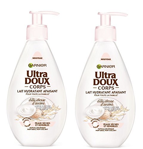 Belleza Garnier Ultra Doux calmante leche crema hidratante para el cuerpo de avena