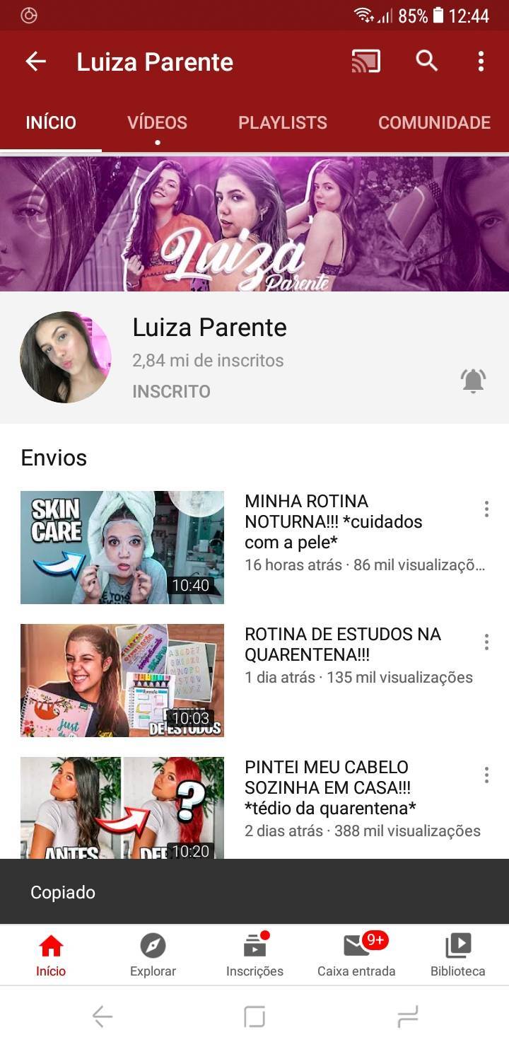 Social Luiza parente 💖