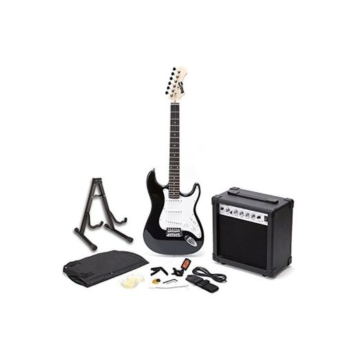 RockJam Superkit Guitarra eléctrica de tamaño completo con amplificador de guitarra