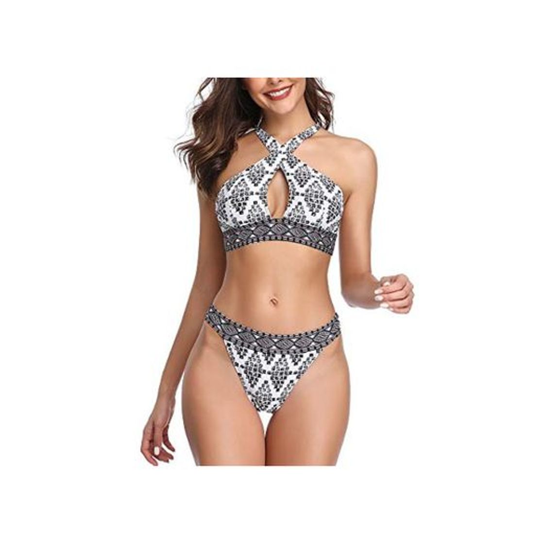 Product Traje de Baño Mujer Impreso Bikini Impreso Blanca XL