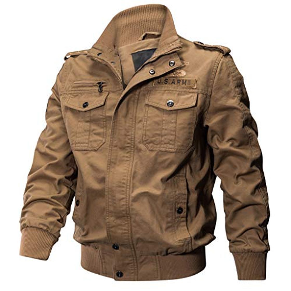 Product Chaqueta de Manga Larga de los Hombre Lavado Chaqueta Militar Gran tamaño Escudo Transpirable táctico BaZhaHei Invierno Abrigo Casual con Capucha de Lana Capa Jacket Parka Pullover