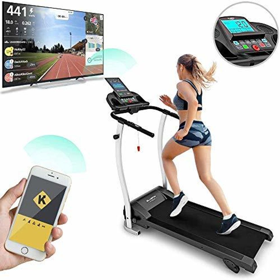 Product Bluefin Fitness Kick 2.0 Innovadora Cinta de Correr Plegable de Alta Velocidad