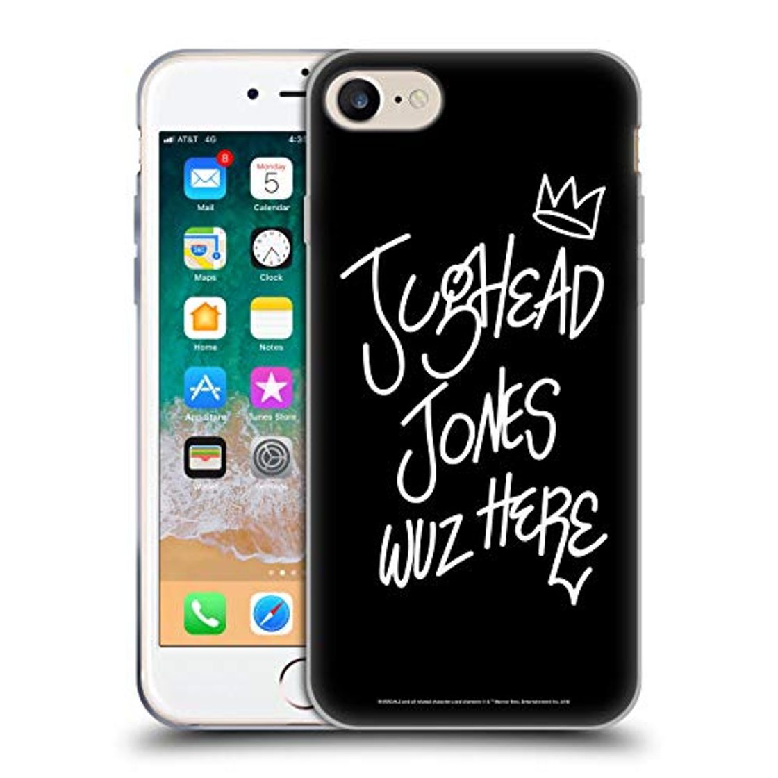 Productos Official Riverdale Jughead Wuz Here Graphic Art Soft Gel Case Compatible for