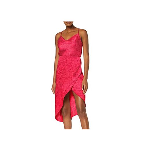 New Look Satin Cowl Vestido, Rosa