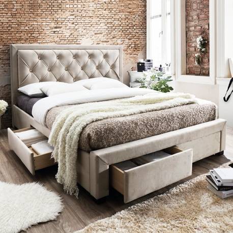 Fashion Cama de casal Bia Bege