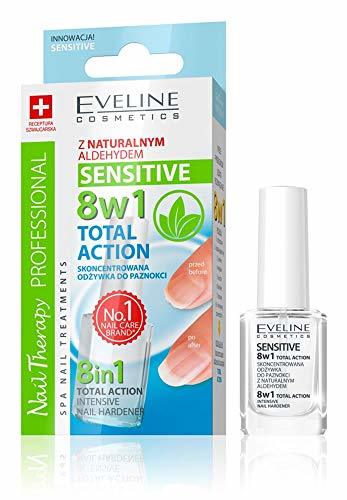 Producto Eveline 8 in1 N total Acción sensible uñas Acondicionador Intensivo uñas más difícil 12 ml