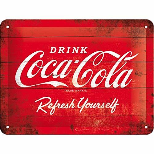 Productos Nostalgic-Art Cartel de Chapa 15x20 -Coca-Cola