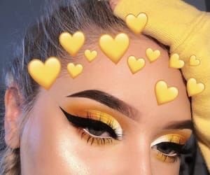 Moda Maquiagem amarela para olhos 💛