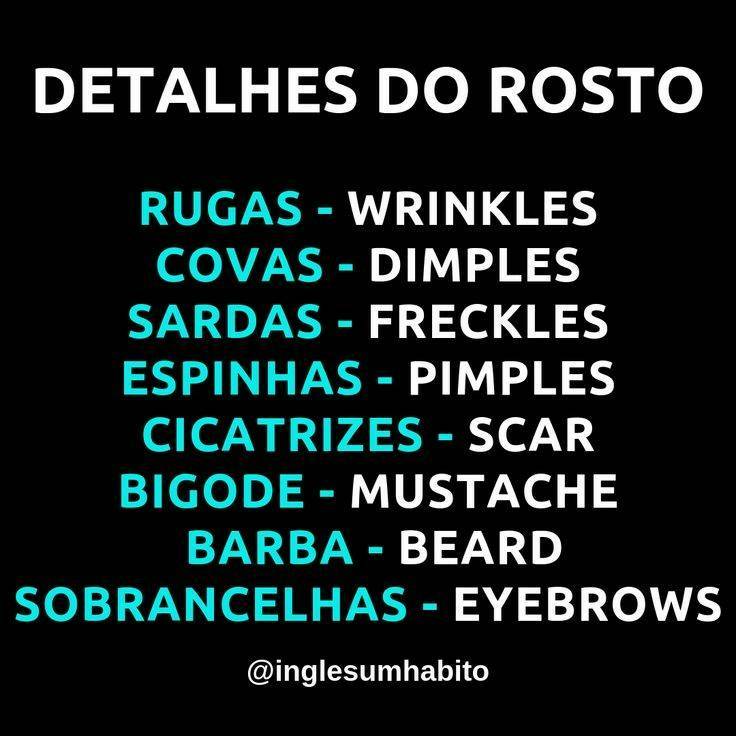 Social Detalhes do rosto 🙎