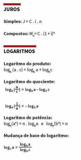 Juros / logaritmos