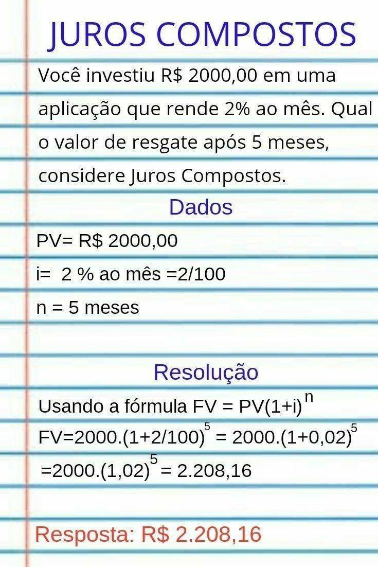 Moda Juros compostos 📖