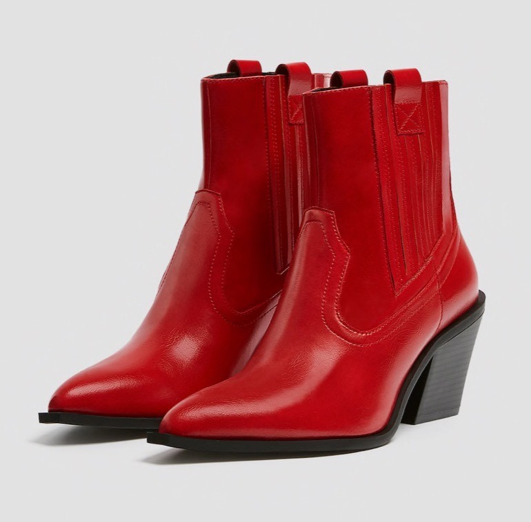 Botas rojas cowboy