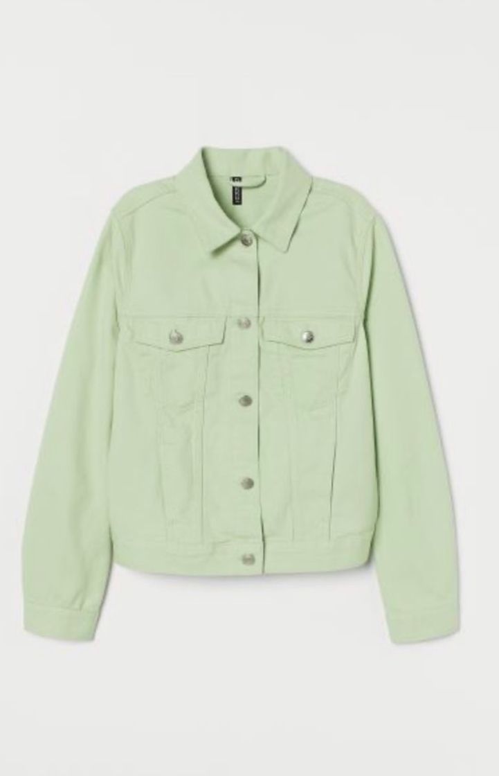 Social Chamarra denim verde