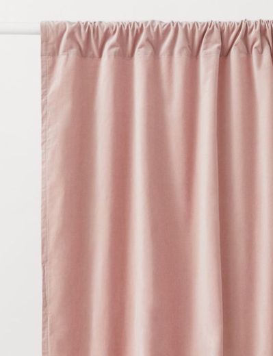 2-pack cortinas de terciopelo - Rosa palo - Home All | H&M MX