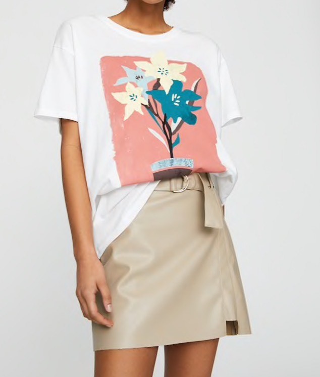 Moda T shirt flores