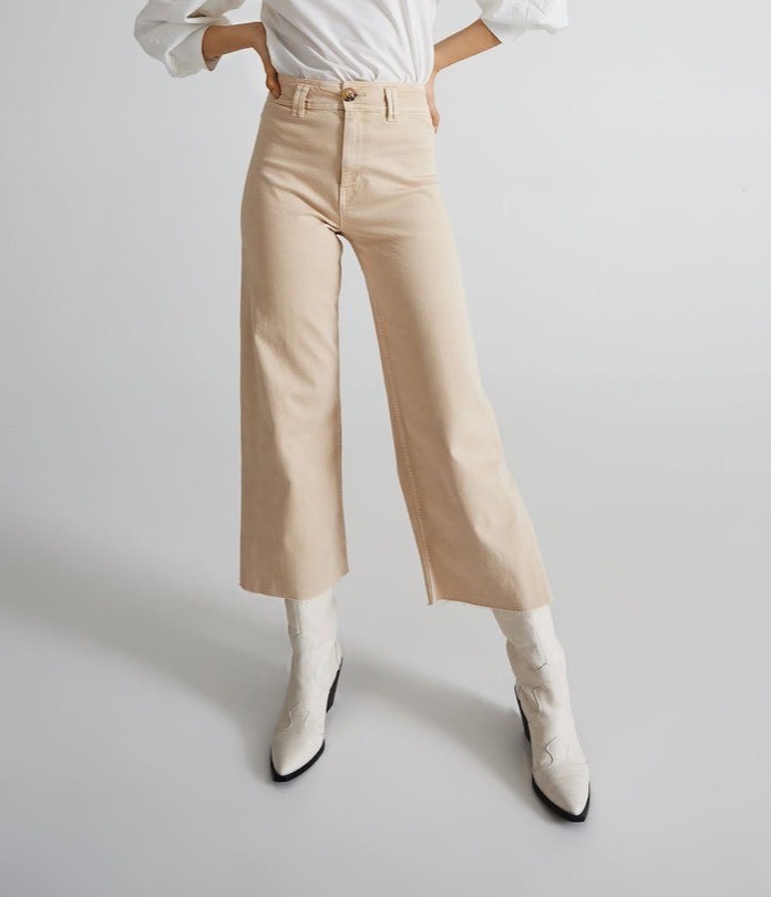 Moda Pantalón crema