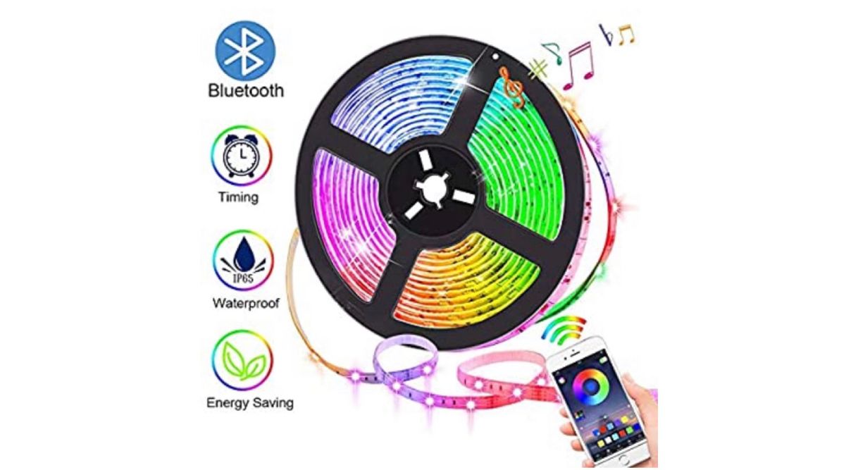 Moda Tiras de luces LED bluetooth 