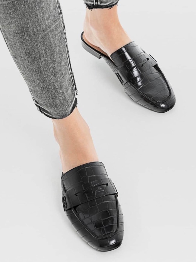 Moda Loafers negros