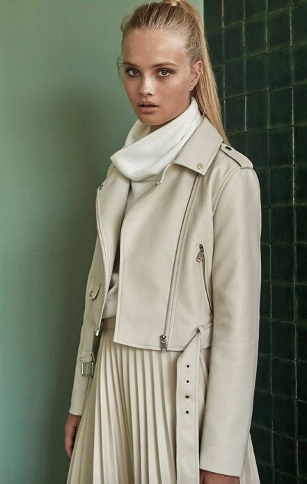 Social Chamarra piel nude