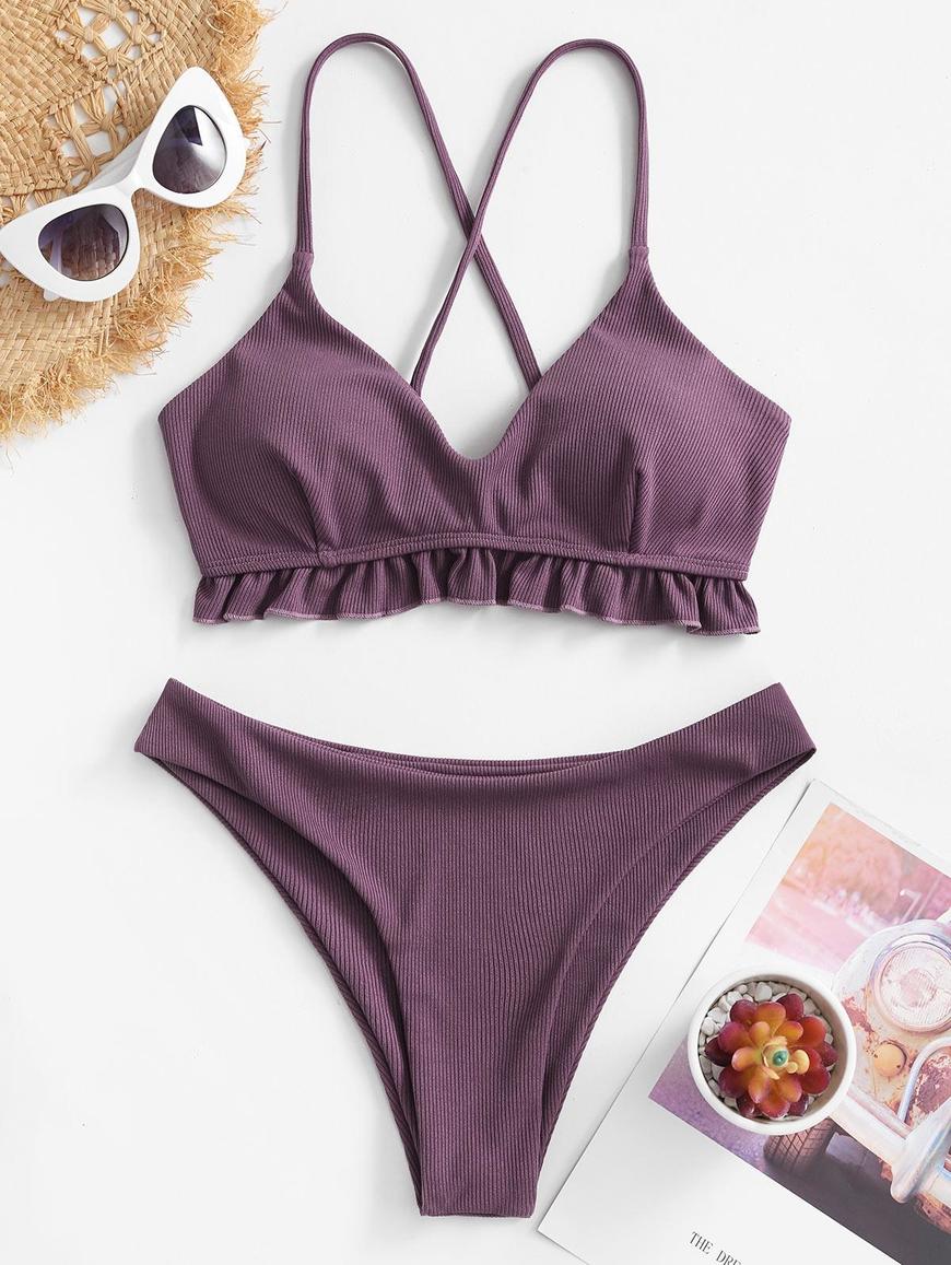 Moda Bikini Swimsuit https://m.zaful.com/zaful-ruffled-crisscross