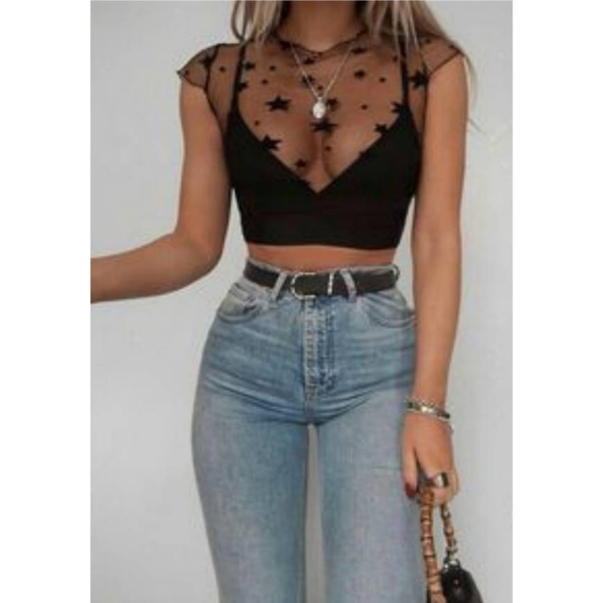 Moda Look com cropped