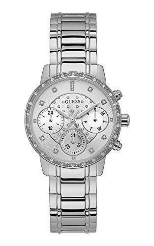 Guess Reloj Multiesfera para Mujer de Cuarzo con Correa en Acero Inoxidable