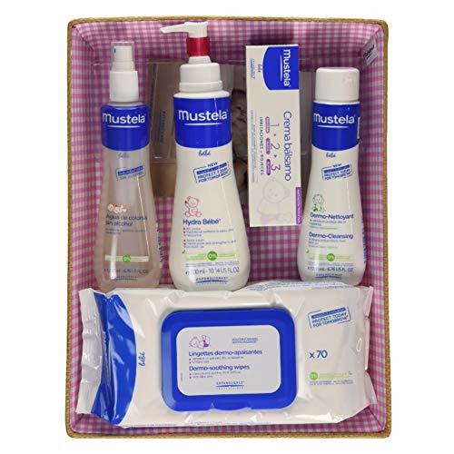 Beauty Mustela Bébé - Canastilla Rosa (Agua de colonia